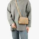Chanel Suede Chevron Quilted Tassel Camera Bag