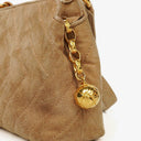 Chanel Suede Chevron Quilted Tassel Camera Bag