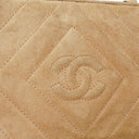 Chanel Suede Chevron Quilted Tassel Camera Bag