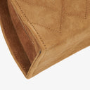 Chanel Suede Half Moon Brown Shoulder Bag