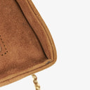 Chanel Suede Half Moon Brown Shoulder Bag