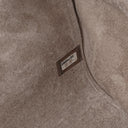 Chanel Beige Suede Patchwork Accordion Mademoiselle Flap