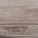 Chanel Beige Suede Patchwork Accordion Mademoiselle Flap