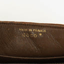 Chanel Suede Quilted Half Moon Full Flap Bag