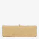 Chanel Timeless Classic Small Double Flap Bag In Beige Quilted Lambskin And 24K Gold-Plated Hardware