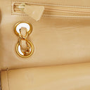 Chanel Timeless Classic Small Double Flap Bag In Beige Quilted Lambskin And 24K Gold-Plated Hardware