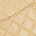 Chanel Timeless Classic Small Double Flap Bag In Beige Quilted Lambskin And 24K Gold-Plated Hardware