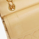 Chanel Timeless Classic Small Double Flap Bag In Beige Quilted Lambskin And 24K Gold-Plated Hardware