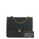 Chanel Timeless Classic Small Flap Bag In Black Quilted Lambskin And 24K Gold-Plated Hardware