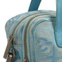 Chanel Travel Line Light Blue Nylon CC Logo Bag