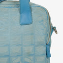 Chanel Travel Line Light Blue Nylon CC Logo Bag