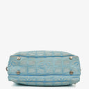 Chanel Travel Line Light Blue Nylon CC Logo Bag