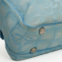 Chanel Travel Line Light Blue Nylon CC Logo Bag