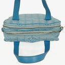Chanel Travel Line Light Blue Nylon CC Logo Bag