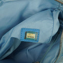 Chanel Travel Line Light Blue Nylon CC Logo Bag