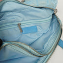 Chanel Travel Line Light Blue Nylon CC Logo Bag