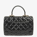 Chanel Trendy CC Large Black Quilted Lambskin Dual Handle Flap Bag