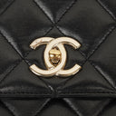 Chanel Trendy CC Large Black Quilted Lambskin Dual Handle Flap Bag