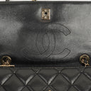 Chanel Trendy CC Large Black Quilted Lambskin Dual Handle Flap Bag