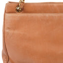 Chanel Triple CC Brown Leather Shopping Tote