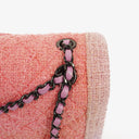Chanel Tweed Medium Two-Toned Pink Shoulder Flap Bag