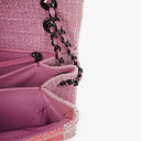 Chanel Tweed Medium Two-Toned Pink Shoulder Flap Bag