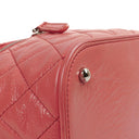 Chanel Vanity Shoulder bag In Crinkled Pink Quilted Calfskin And Clear PVC, 2017-2018