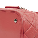 Chanel Vanity Shoulder bag In Crinkled Pink Quilted Calfskin And Clear PVC, 2017-2018