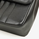 Chanel Vertical Black Quilted Lamabskin Medium Flap Bag 24K Gold-Plated Hardware