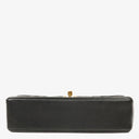 Chanel Vertical Black Quilted Lamabskin Medium Flap Bag 24K Gold-Plated Hardware