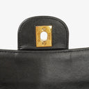 Chanel Vertical Black Quilted Lamabskin Medium Flap Bag 24K Gold-Plated Hardware
