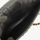 Chanel Vertical Black Quilted Lamabskin Medium Flap Bag 24K Gold-Plated Hardware