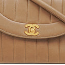 Chanel Vertical Quilted Lambskin Single Flap Diana Bag With 24K Gold-Plated Hardware
