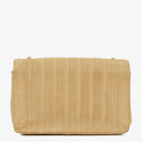 Chanel Vertical Quilted Vintage Flap Bag in Beige Lambskin