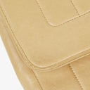 Chanel Vertical Quilted Vintage Flap Bag in Beige Lambskin