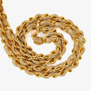 Chanel Vertical Quilted Vintage Flap Bag in Beige Lambskin