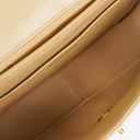 Chanel Vertical Quilted Vintage Flap Bag in Beige Lambskin