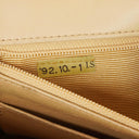 Chanel Vertical Quilted Vintage Flap Bag in Beige Lambskin