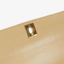 Chanel Vertical Quilted Vintage Flap Bag in Beige Lambskin