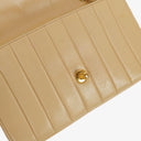 Chanel Vertical Quilted Vintage Flap Bag in Beige Lambskin