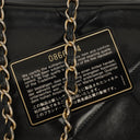 Chanel Vintage Camera Tassel Bag CC Black Quilted Leather