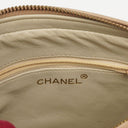Chanel Vintage Camera Tassel Bag CC Front Pocket Beige Quilted Lambskin