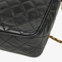 Chanel Vintage Camera Tassel Bag CC Front Pocket Black Quilted Lambskin