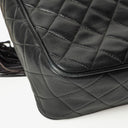 Chanel Vintage Camera Tassel Bag CC Front Pocket Black Quilted Lambskin