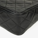 Chanel Vintage Camera Tassel Bag CC Front Pocket Black Quilted Lambskin