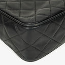 Chanel Vintage Camera Tassel Bag CC Front Pocket Black Quilted Lambskin