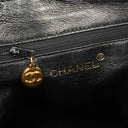 Chanel Vintage Camera Tassel Bag CC Front Pocket Black Quilted Lambskin