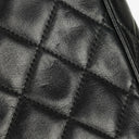 Chanel Vintage Camera Tassel Bag CC Front Pocket Black Quilted Lambskin