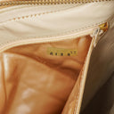 Chanel Vintage Camera Tassel Beige Quilted Lambskin Bag