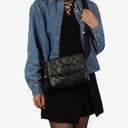 Chanel Vintage Camera Tassel CC Flap Pocket Black Quilted Lambskin Bag With Gold Hardware